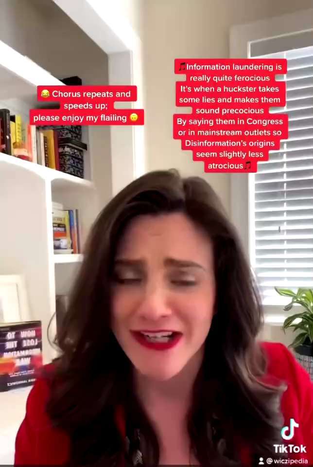 Nina Jankowicz is the whack a doodle Biden put in charge of the Ministry of Truth. Everything I said...