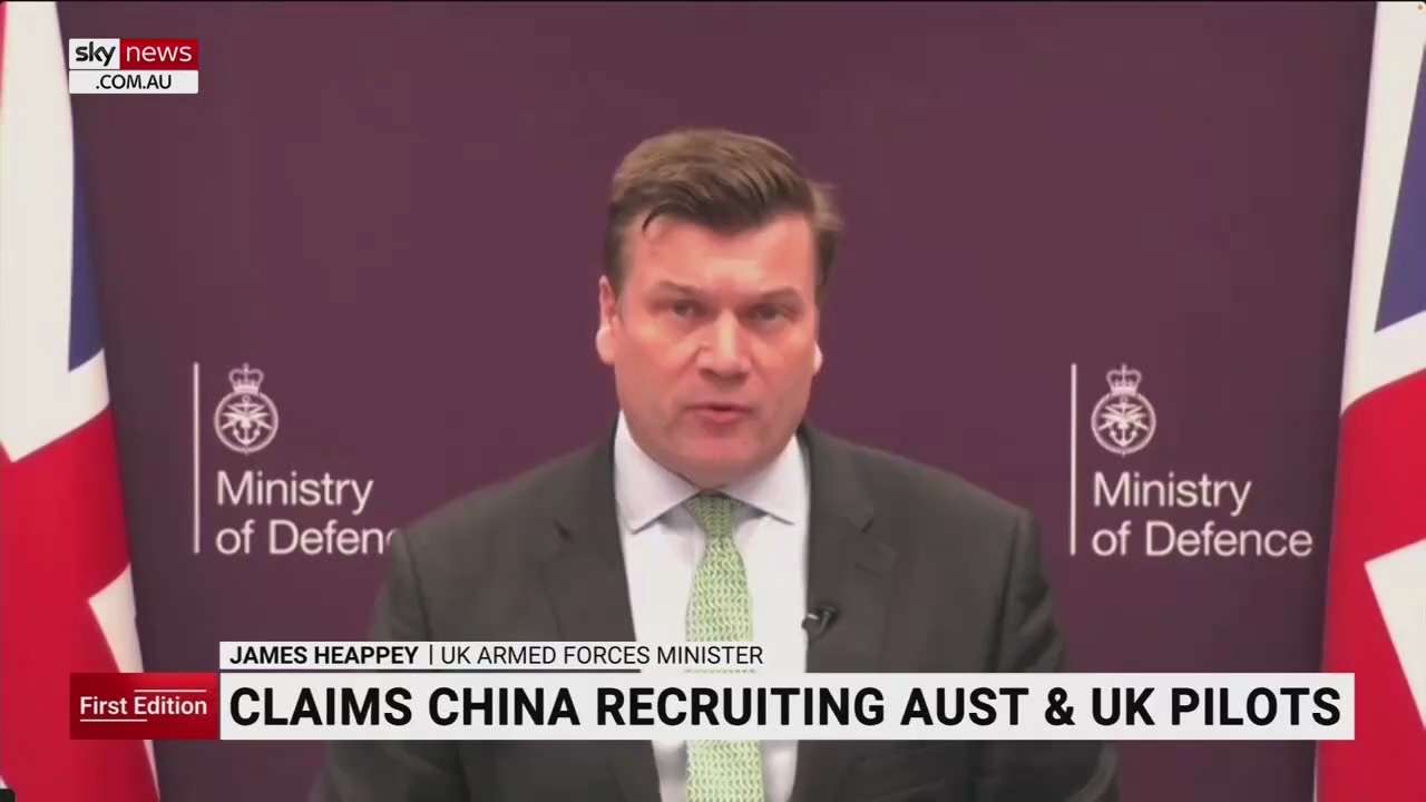 Claims China is attempting to recruit Aus and UK pilots
穷途末路的迹象‼️
中共国正试图招募澳大利亚和英国的飞行员
澳大利亚和英国正在调查关于中...