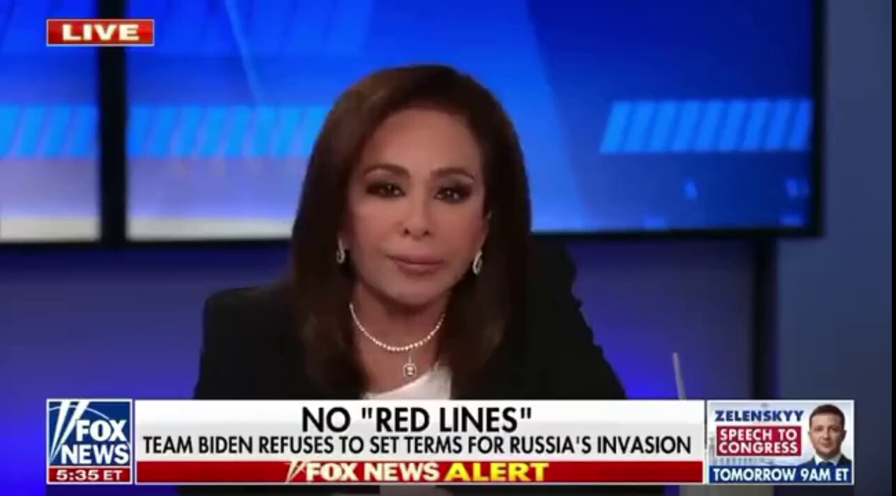 Judge Jeanine Puts Geraldo in His Place When Challenging Trump's Ability to Handle Putin

"I don't give a damn what Putin thinks; I only care what Putin did, and he was a wuss when Trump was President!"