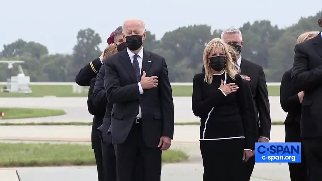 President Biden checking his watch during the dignified transfer of US Forces killed in HKIA bombing...