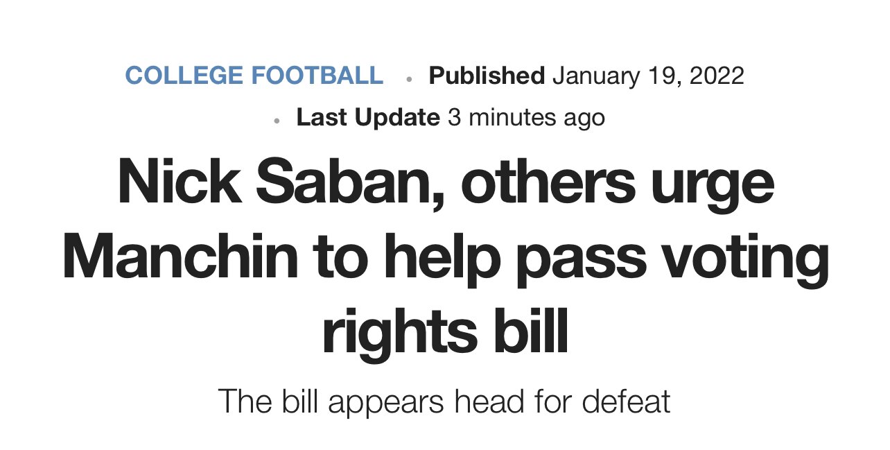 Stay in your lane Nick. You apparently need to stay focused on them GA Dawgs. 