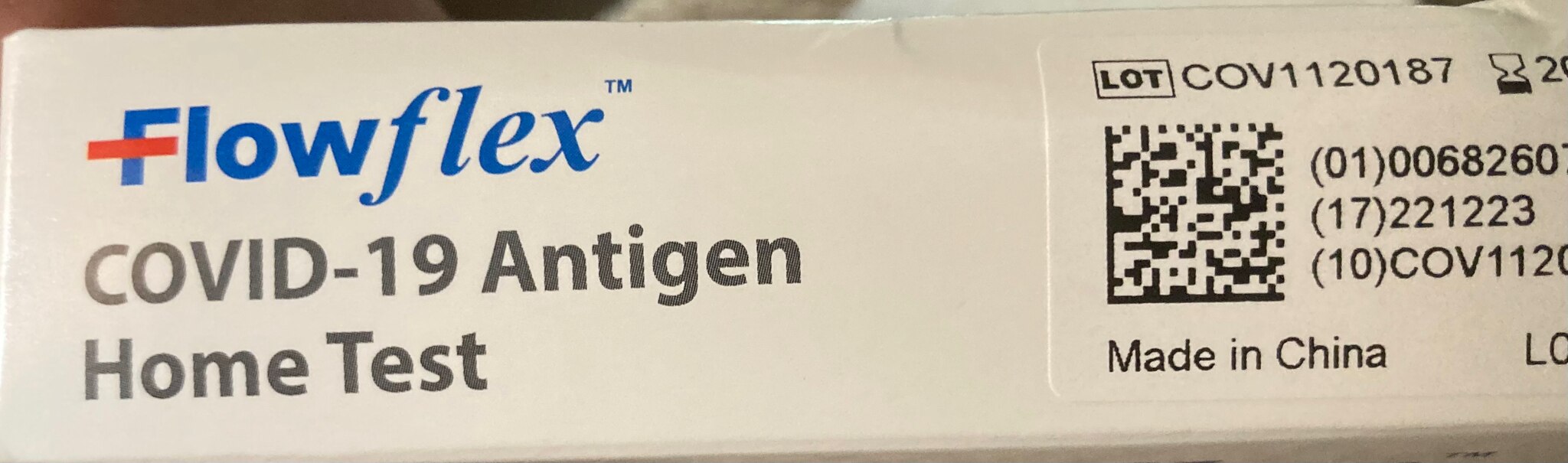 Thanks Brandon for the “free” Covid test kit, made by the bloody Chinese!!