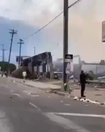 “Aftermath footage of The Ukraine...
Nah just kidding. This is Minneapolis after BLM & Antifa Rioted” https://t.me/The_Library_II/71431