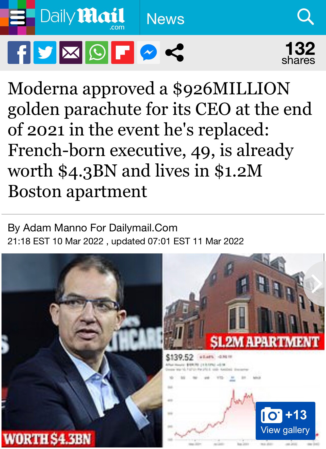 “Things have changed a lot for Moderna since the start of the pandemic in early 2020. It went from l...