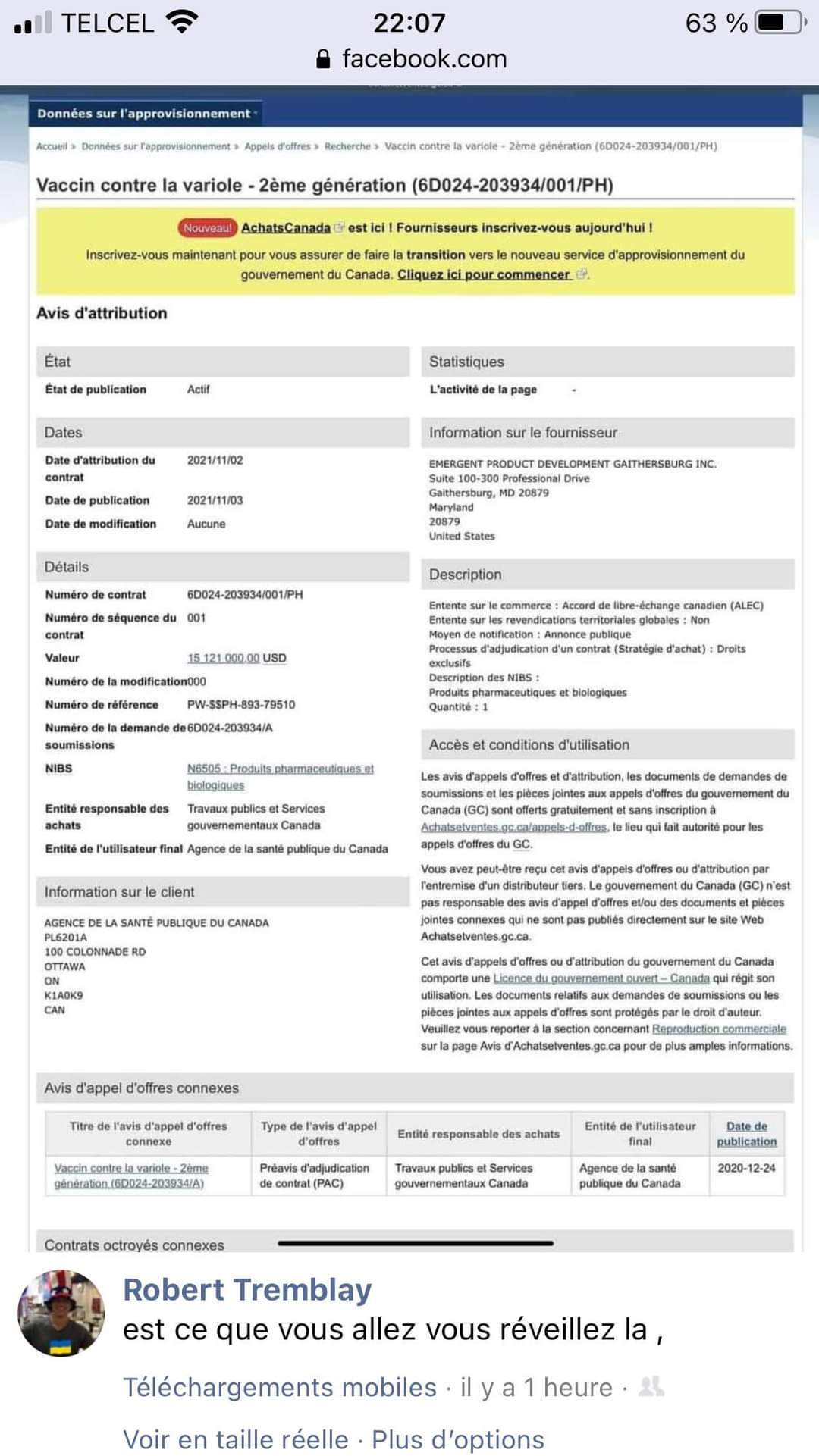 Sa sens la planification à grande échelle mondiale.

une appelle d'offre pour 15 milliard de $ 🤡�...