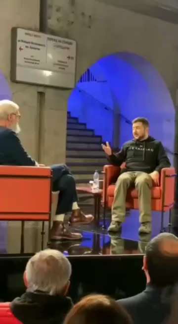 Forwarded from @HATSTRUTH on TG:
“Zelensky, for David Letterman's Netflix show "My next guest needs ...