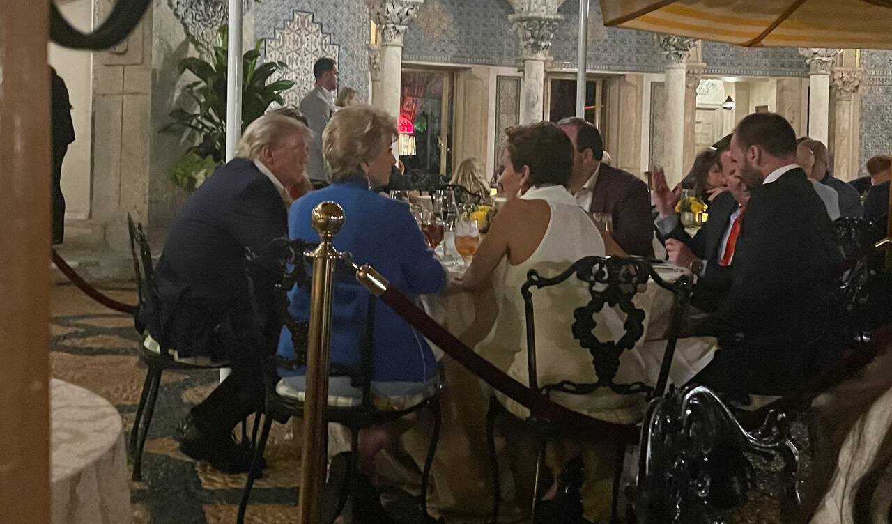 President Trump, Kari Lake, and Boris Epshteyn all in one pic