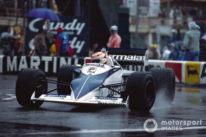 Nelson Piquet at Brabhm BT52 BMW turbo -  Monaco  Grand Prix - 1983.. 

