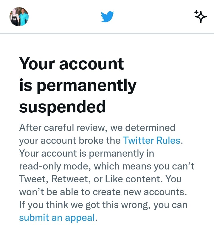 So much for freedom of speech returning to Twitter. Don't be fooled by the Elon Musk takeover.
It's ...