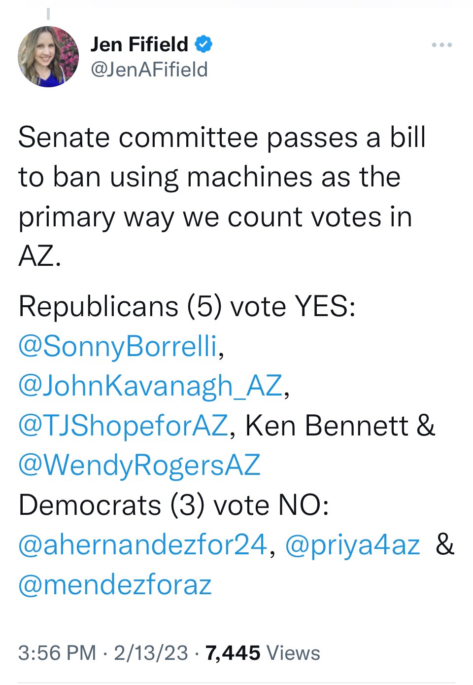 Yup. SB 1074: “Prohibits use of electronic voting equipment as primary method for tabulating votes i...