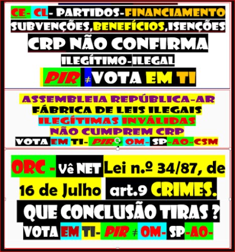050323-PORTUGAL-temos pena-Financiamento dos Partidos-ifc-pir-Lei n.º 19/2003-QUAL É O ARTIGO DA CRP QUE O PERMITE ?
https://verdade-rigor-honestidade-diferente.blogspot.com/2016/01/310116-temos-pena-financiamento-dos.html
guerras das guerras https://gettr.com/post/p23a4igb448
LEI PGR https://gettr.com/post/p23cr0f3907
HÁ SÉCULOS https://gettr.com/post/p23fynk07f5
ABORDAR POLÍTICA https://gettr.com/post/p23j8prd833
JOGO PORTUGAL https://gettr.com/post/p23lhlhbd1d
revisão constitucional https://gettr.com/post/p23t6j88ed5
casos https://gettr.com/post/p242zyif793
descobertos https://gettr.com/post/p249kc4b6c9
CONFERE https://gettr.com/post/p25n84c09bf
MANIPULAÇÃO ALICERCE https://gettr.com/post/p25vsvn4d12
Q SOMOS https://gettr.com/post/p25zj8a7741
2DQNPFNOA
HVHRL TI