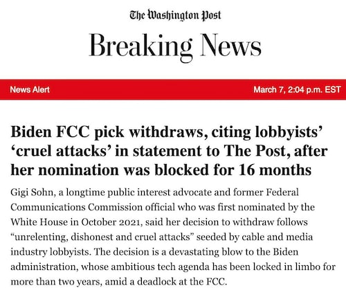 Biased news alert language! WashPost weeps over partisan Sohn, who has terrifying belief that govt F...