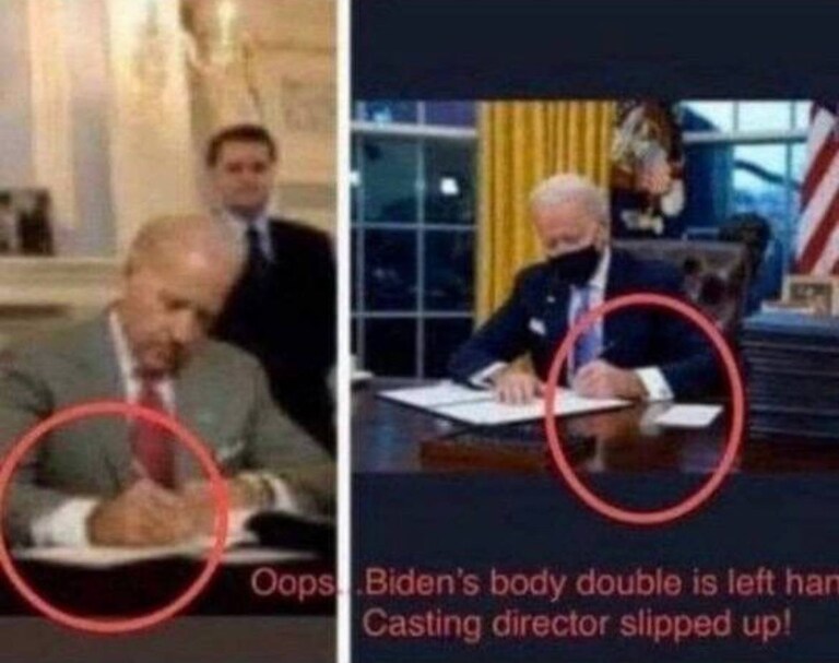 Anyone who thinks that the real Biden is in the White House has not been paying attention. Not to mention, he is not even in the real White House and the e