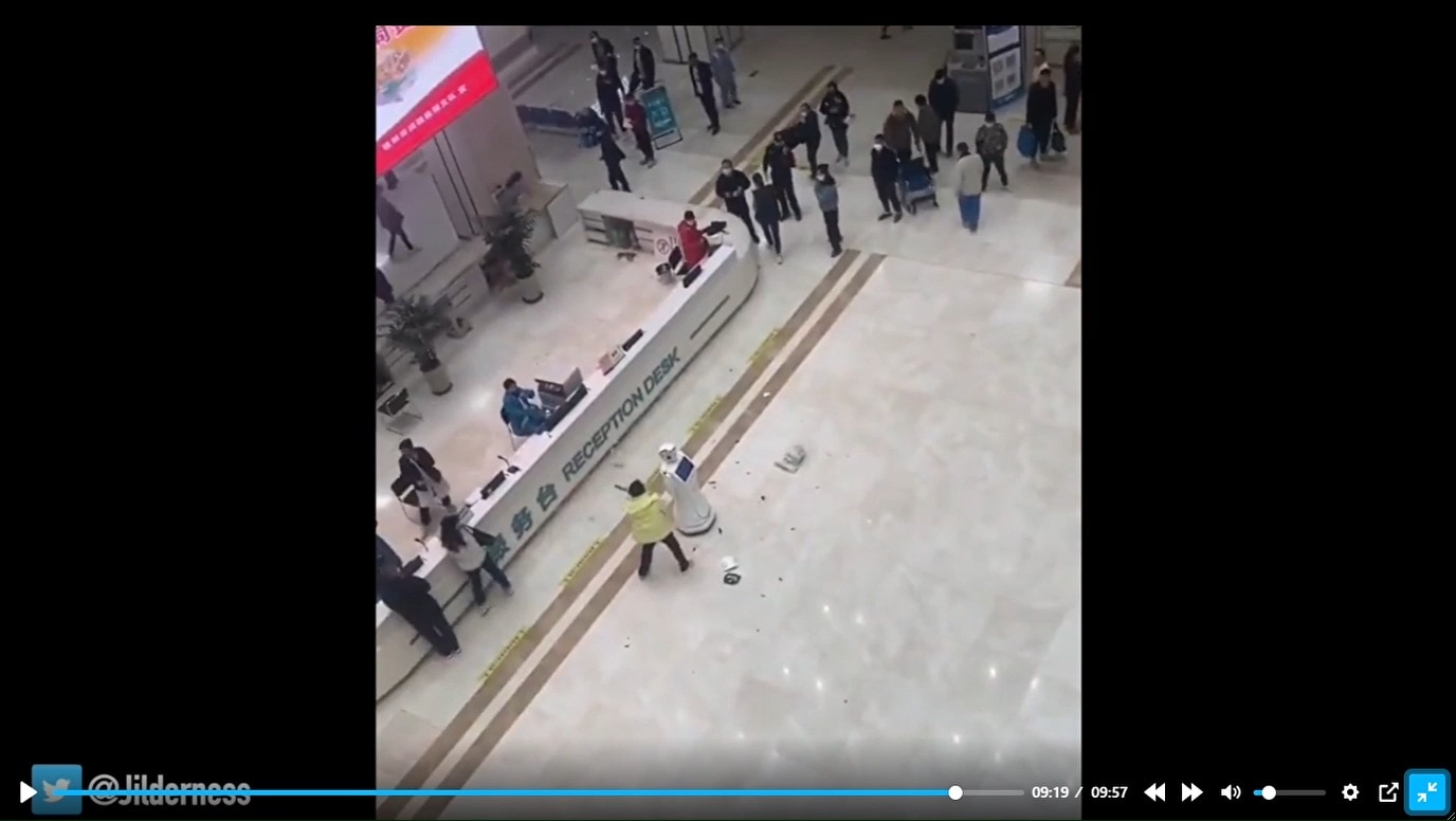 How to deal with robots & attack robots- 
baseball bat & paint does a great job. They all have senso...