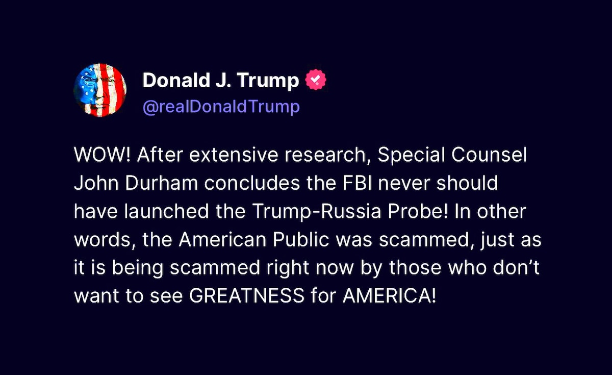 View il Donaldo Trumpo's post on GETTR. Join the discussion, share your thoughts, and connect with the community.