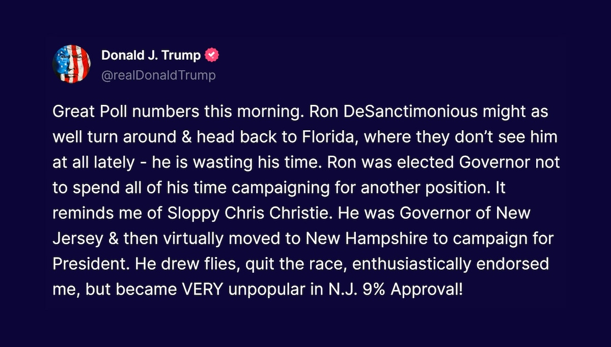 View il Donaldo Trumpo's post on GETTR. Join the discussion, share your thoughts, and connect with the community.