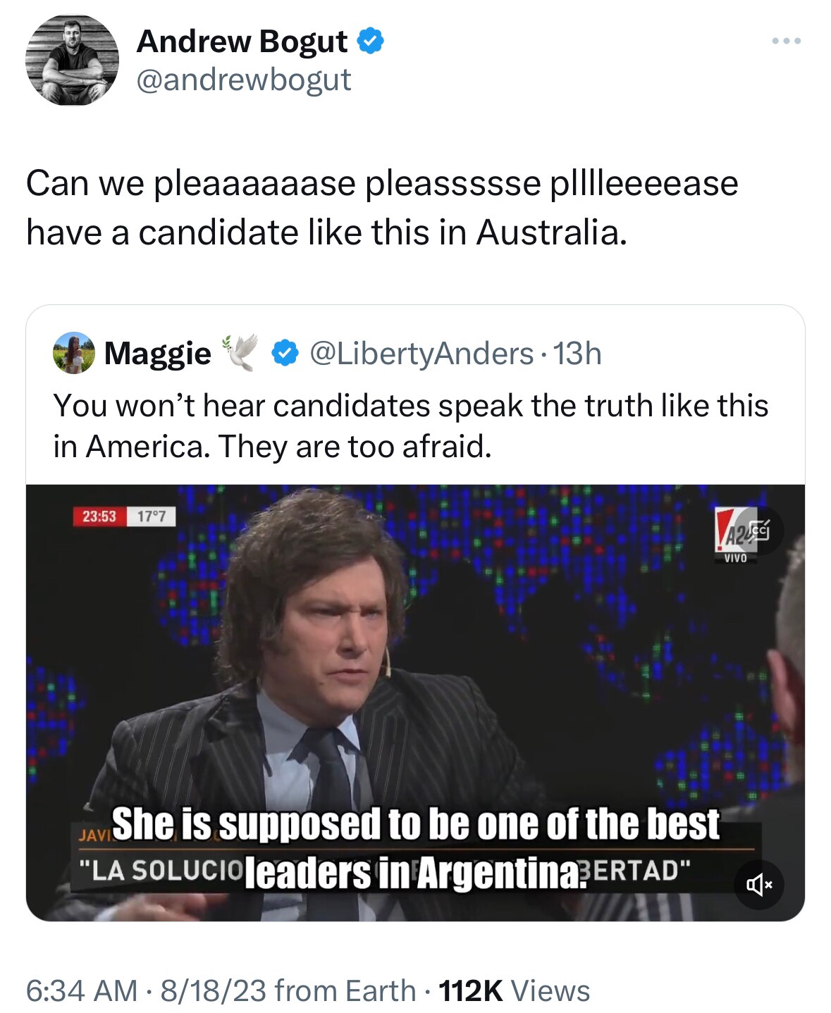 The ex-NBA champion from the Golden State Warriors, Andrew Bogut, is advocating for an @JMilei in Au...