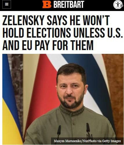 Telegram Fundstueck:
 
"Lupenreiner Demokrat: Selenskyj droht, dass er nächstes Jahr keine Wahlen abhalten werde, außer wenn diese von der EU und den USA bezahlt werden."