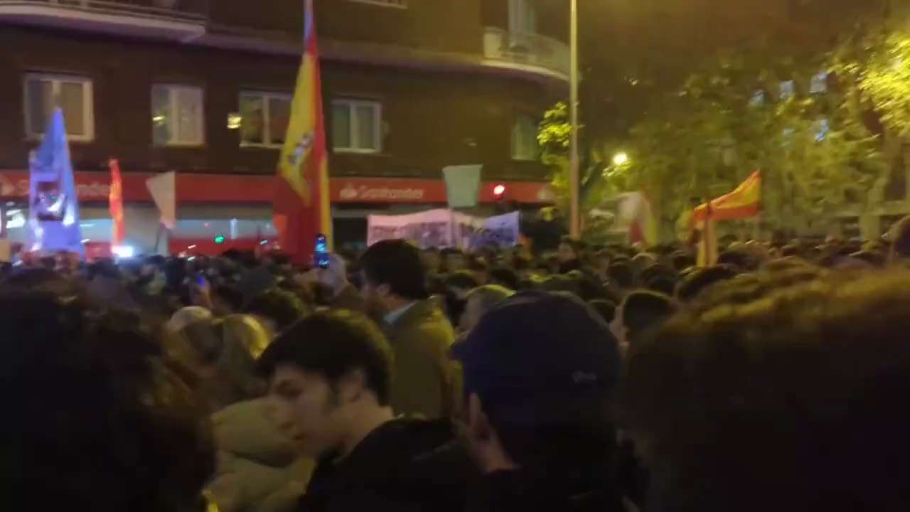 
Chants of "Spain is Christian, not Muslim" on the streets of Madrid as the people grow tired of the far left Socialist government.