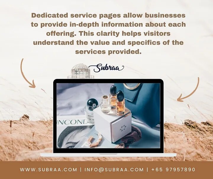 The Significance of Individual Pages for Services — Subraa

A web designer singapore plays a pivotal...