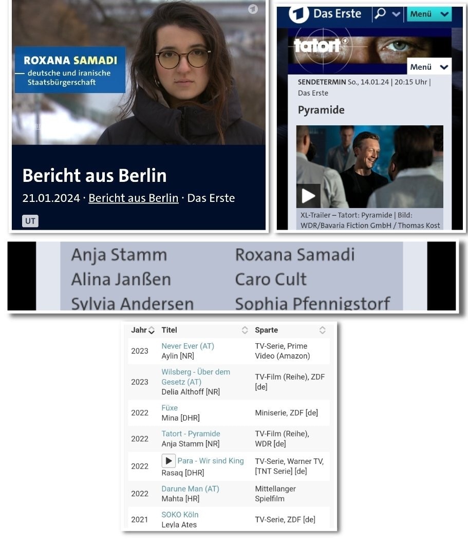 Die von der ARD (Bericht aus Berlin) bei der "Demo gegen Rechts" in Berlin interviewte Demonstrantin...