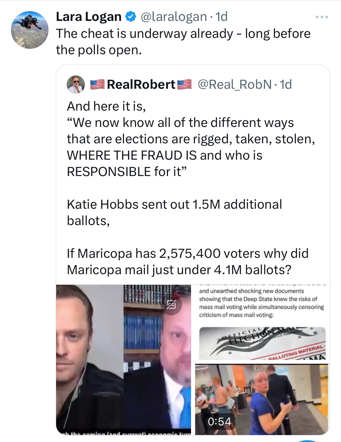 Lara Logan: “The cheat is underway already - long before the polls open”

https://x.com/real_robn/st...