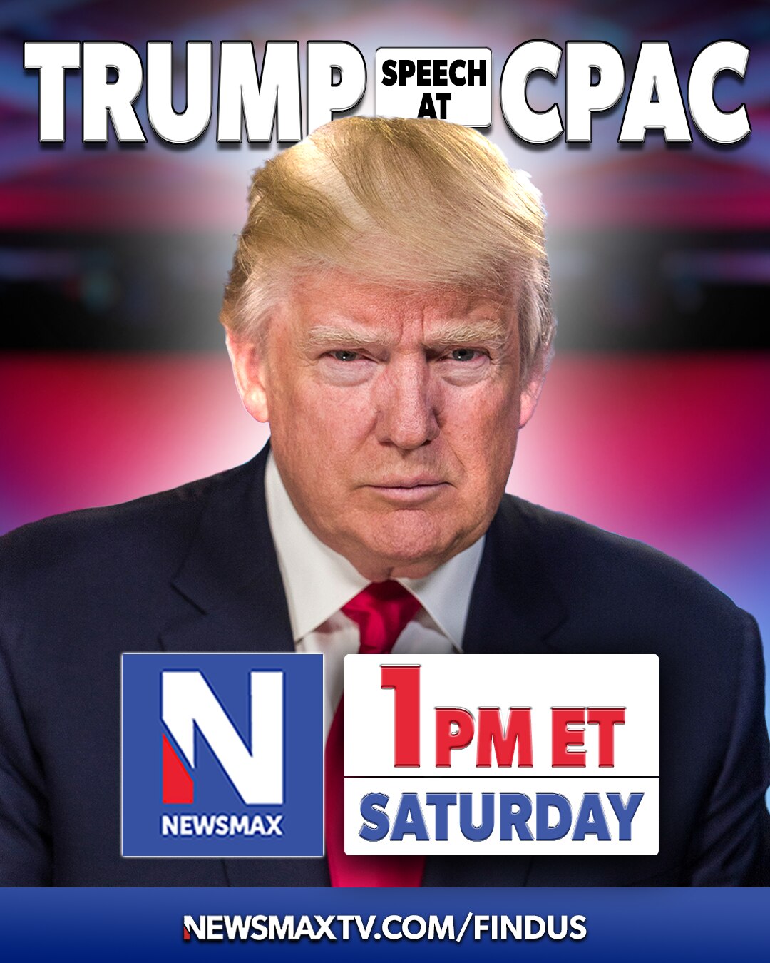 TRUMP SATURDAY: Keep it locked on NEWSMAX for live coverage of Donald Trump's address to #CPAC — tom...