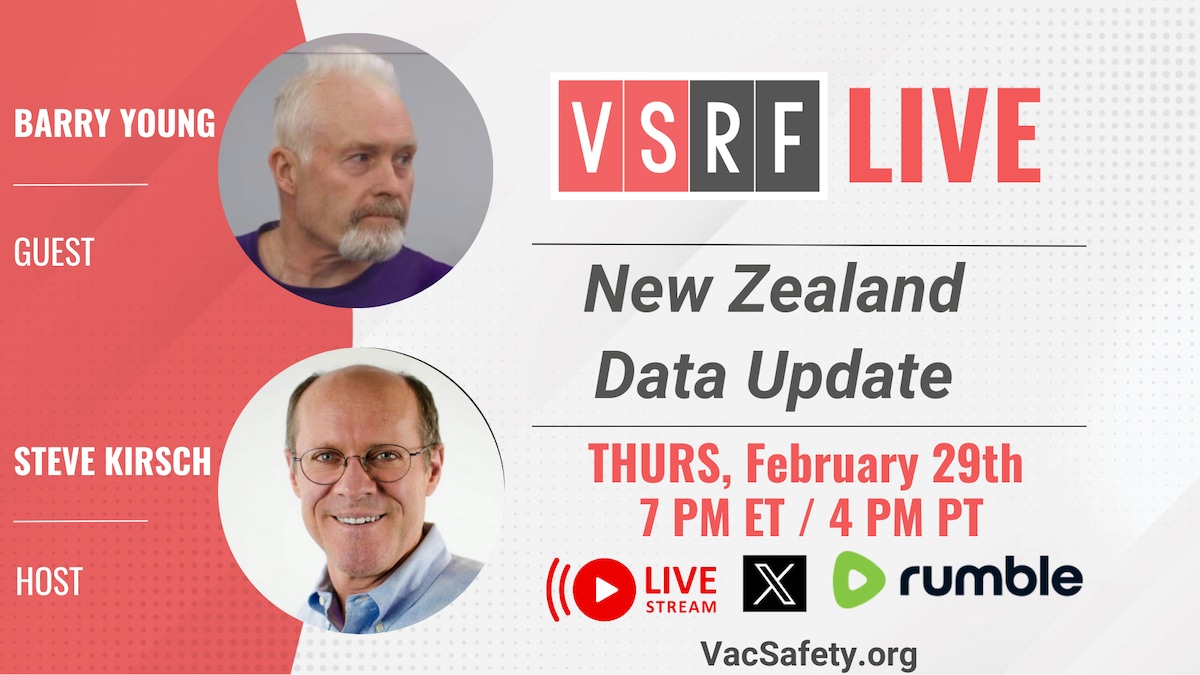 You will NOT want to miss this Thursday's VSRF LIVE as Steve speaks with New Zealand whistleblower B...