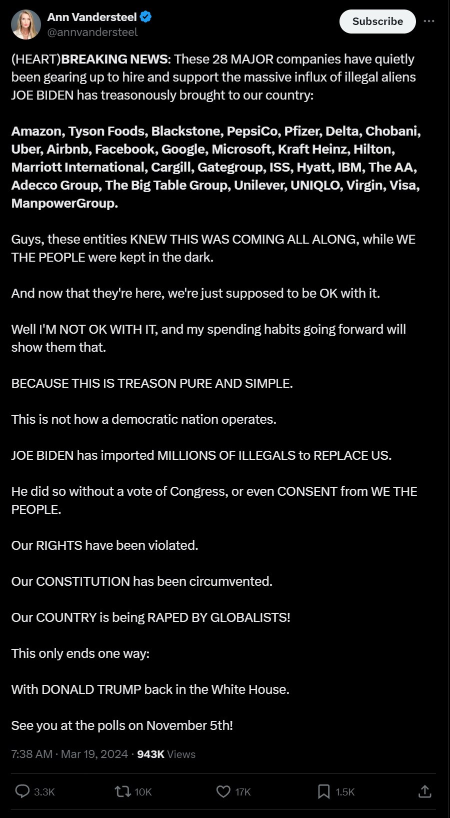 View ⚓🇺🇸 NavyVetUS 🇺🇸⚓'s post on GETTR. Join the discussion, share your thoughts, and connect with the community.