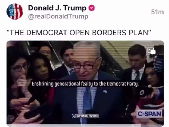  Present Trump’s latest border policy campaign ad. This is a winner. 😉🇺🇸