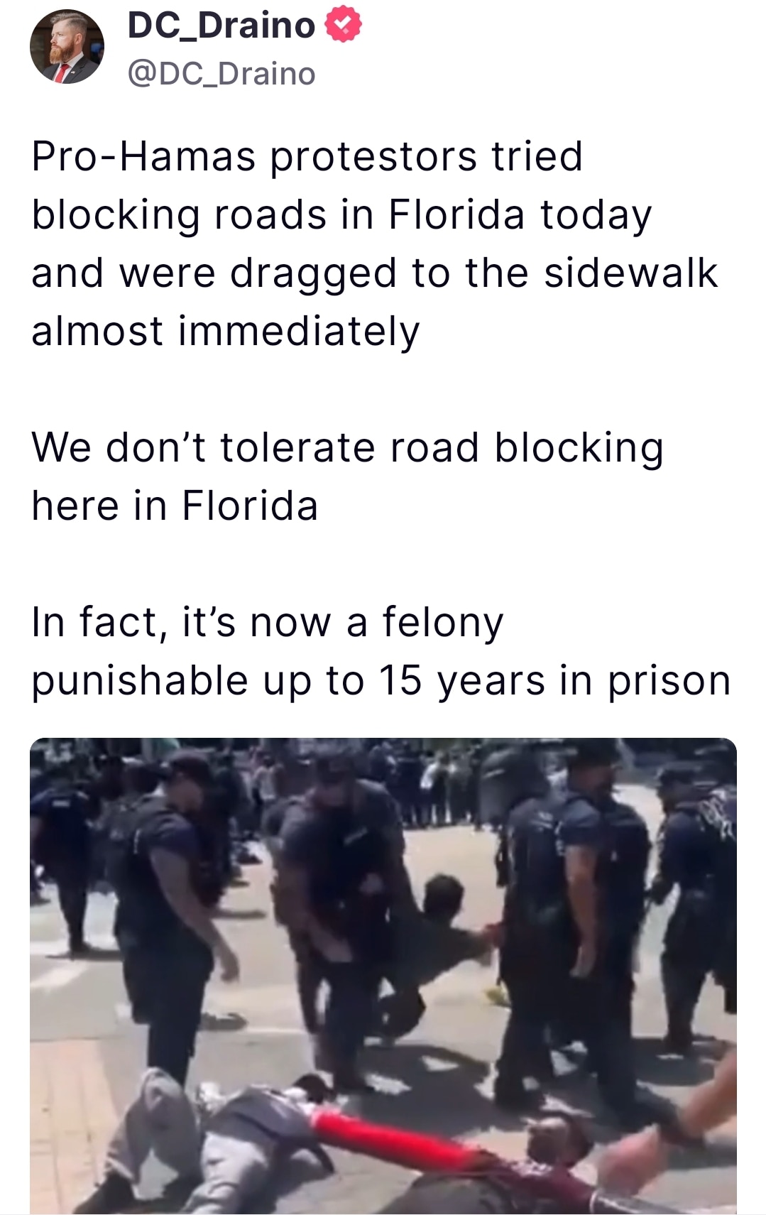 Florida isn't playing games with these law breaking Soros funded "protesters". Meanwhile, in blue st...