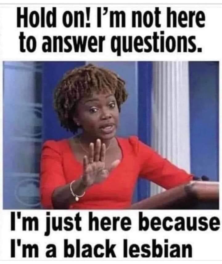 The only reason she has the job is because she black and a lesbian. Those are her only two qualifica...