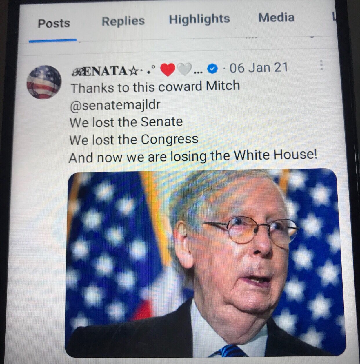 REMEMBERING ORIGINAL TWEETS FROM MY SUSPENDED ACCT ON TWITTER ! 
This JAN 6th 2021

Mitch McConnell Also Helped Orchestrate The Jan 6th Fake Riot Produced By Pelosi And Also Turned Down The Capital Police Chiefs Request To Bring In National Guard To Assist In Security After He Got NO REPLY FROM PELOSI !

And The Reason McConnell Is Minority Leader Now Is All From FTX Which Not Only Gave 2 Million To McConnell But Paid An Undisclosed Amount To At Least 13 Senate Rinos To Vote McConnell Back In As Min. Leader !
EVERYTHING WE SEE TODAY STEMMED FROM STOLEN ELECTIONS IN 2020 AND 2022 !

