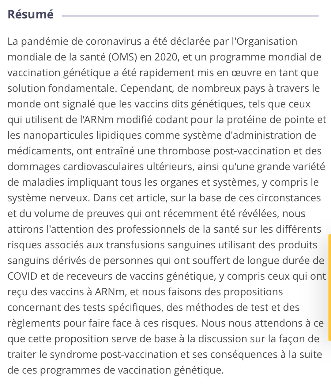 On y vient doucement mais sûrement 😓⬇️

Préoccupations concernant les transfusions de produits sang...