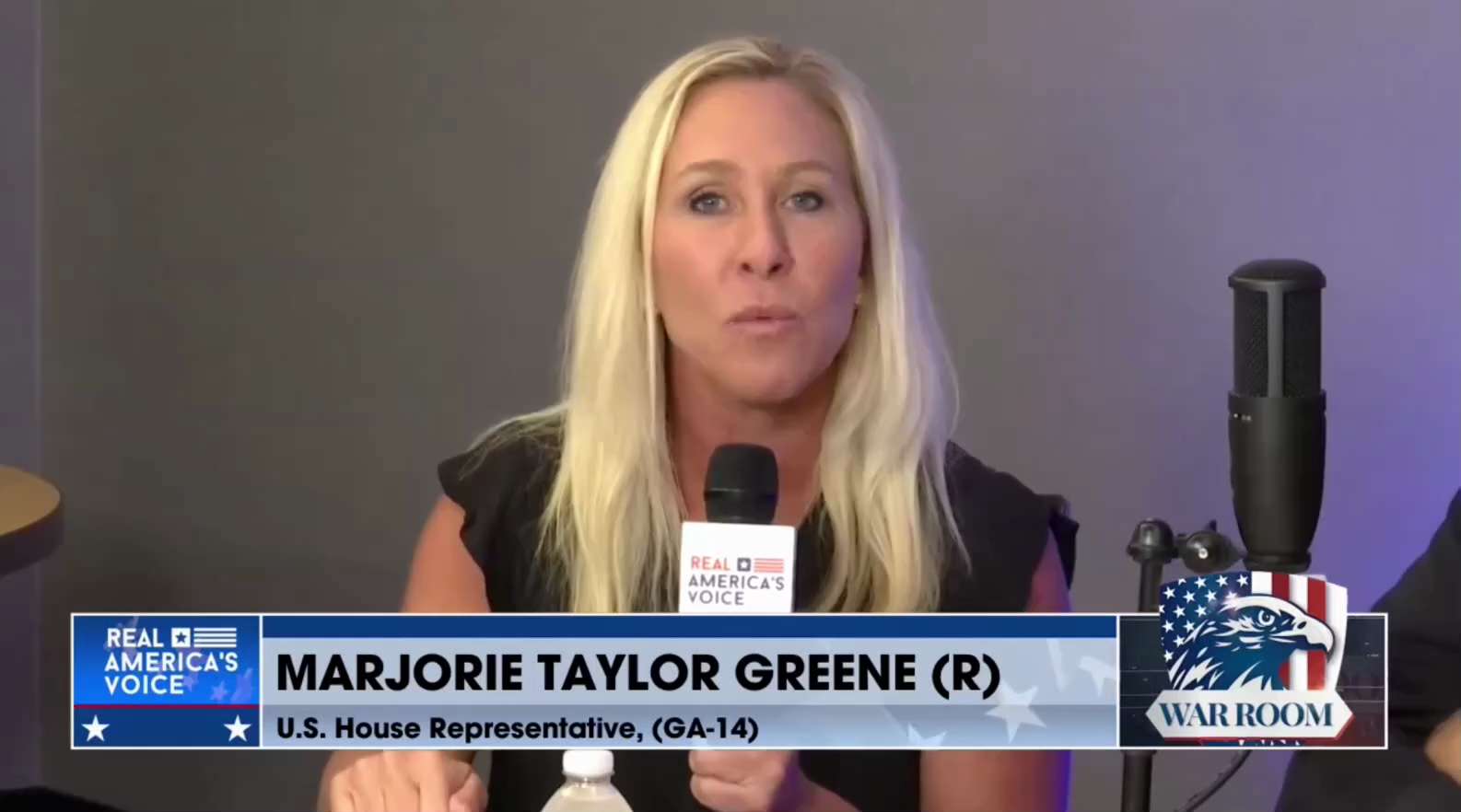 MTG Spitting Fire To Republican Colleagues: 

 "Steve Bannon Is Going To Jail And All The People Tha...