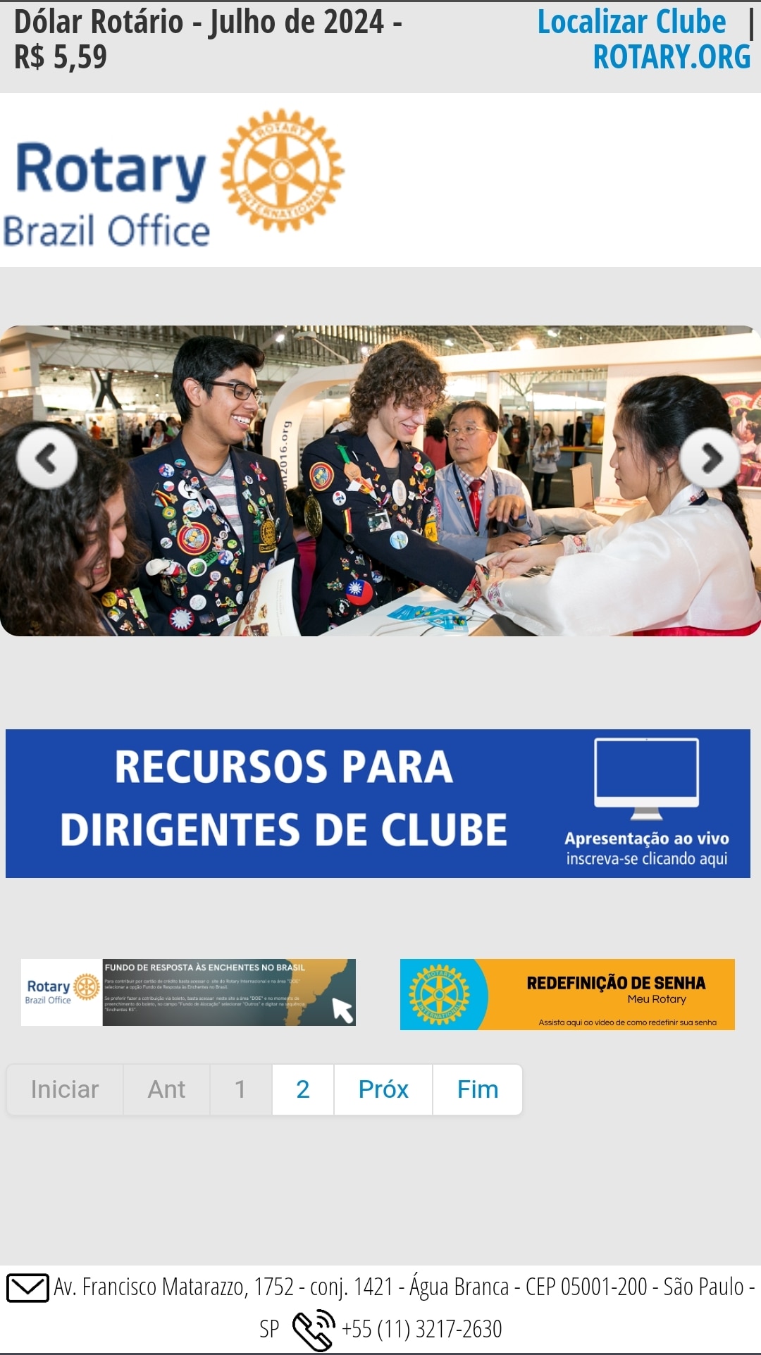 No dia 11 de julho - quinta-feira, será realizado treinamento para dirigentes pela equipe do RIBO (E...