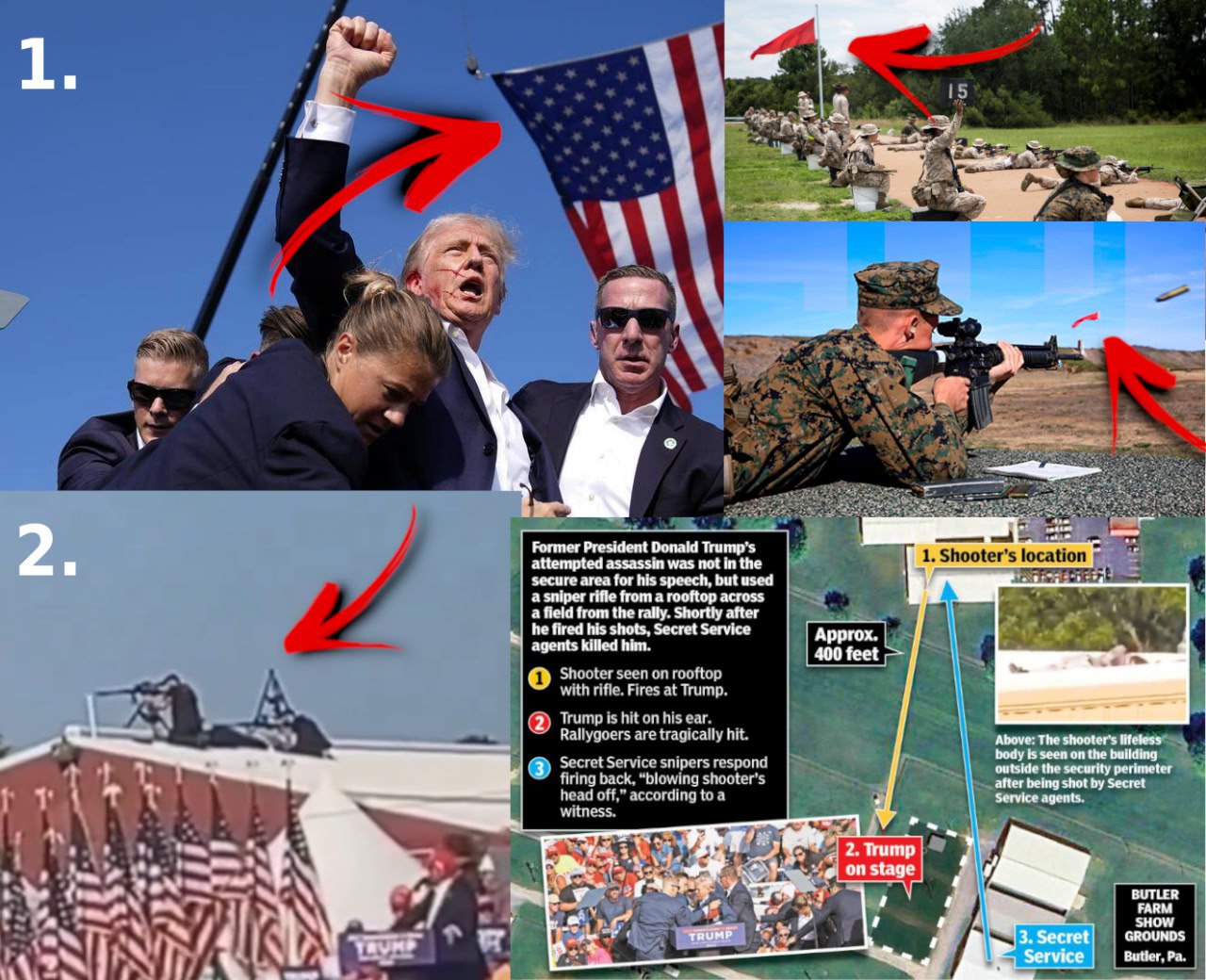 🙏God was watching over President Trump last evening, but clearly snipers have Attempted Assassin in...