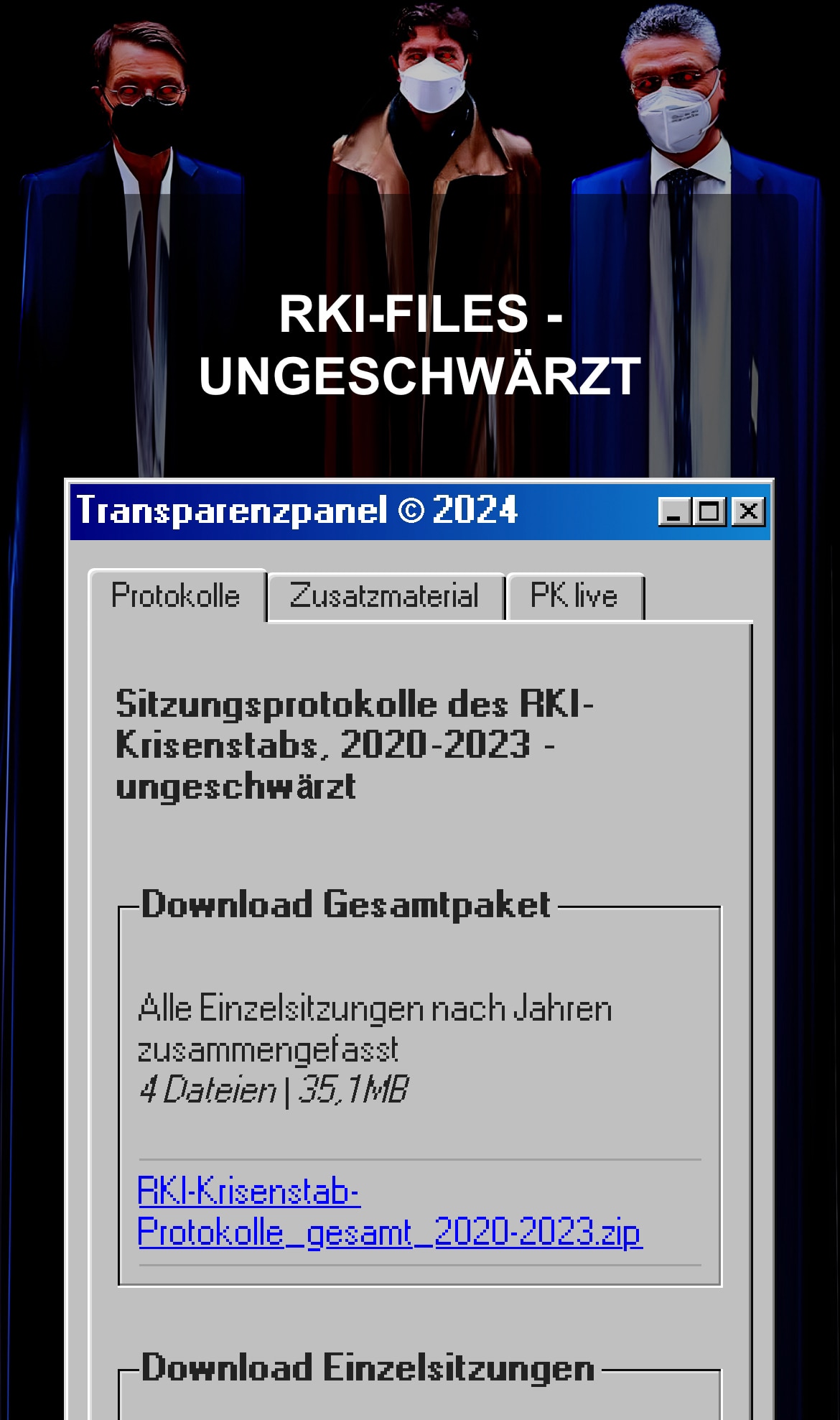 Wir haben dank Aya Velasquez und eines Whistleblowers aus dem RKI nun alle RKI-Protokolle 2020-2023,...
