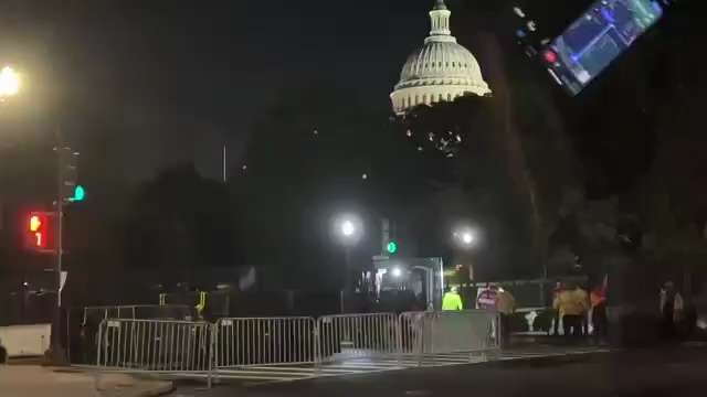 NOW - U.S. Capitol is fenced off for Netanyahu's speech.
