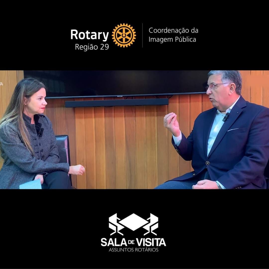 O programa Sala de Visita, da coordenação da Imagem Pública do Rotary para a Região 29 no Brasil, co...
