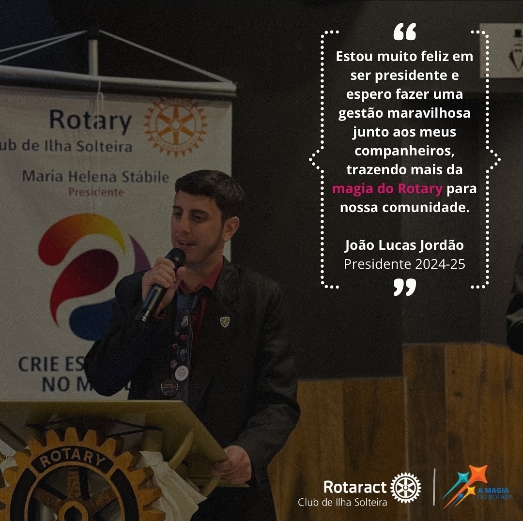 Texto do Rotaract Club de Ilha Solteira:

No dia 27 de julho aconteceu a cerimônia de transmissão de...