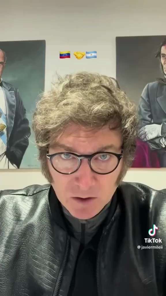 米莱和阿根廷是谁？ 是美国挑选出的拉丁美洲新任老大，代替原来拥共的巴西，扫除拉丁美洲共产主义势力。 还怀疑美国灭共的决心和力量吗？！ 

米莱：

“独裁者马杜罗在选举中舞弊。 他唤醒了委内瑞拉的雄狮...