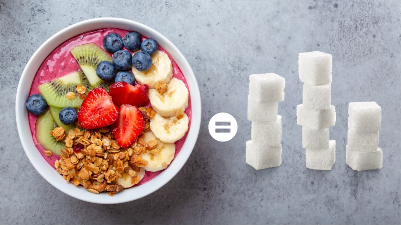 ‼️GESUNDES FRÜHSTÜCK?

Einige Menschen denken, dass dies ein gesundes Frühstück sei. 

Eine Smoothie...