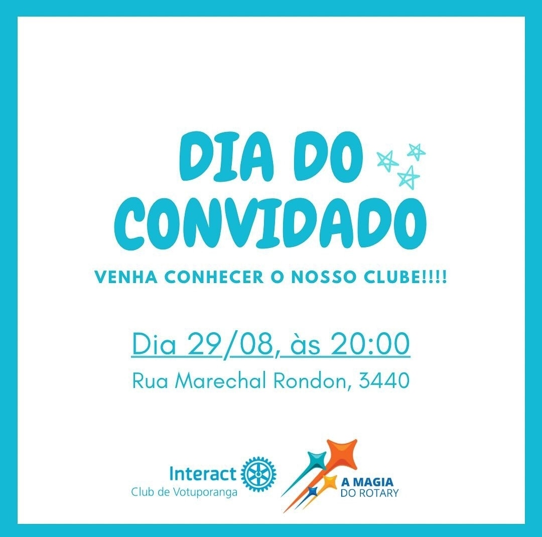 O Interact Club de Votuporanga convida você para conhecer uma pouco mais do nosso clube!

O Dia do c...