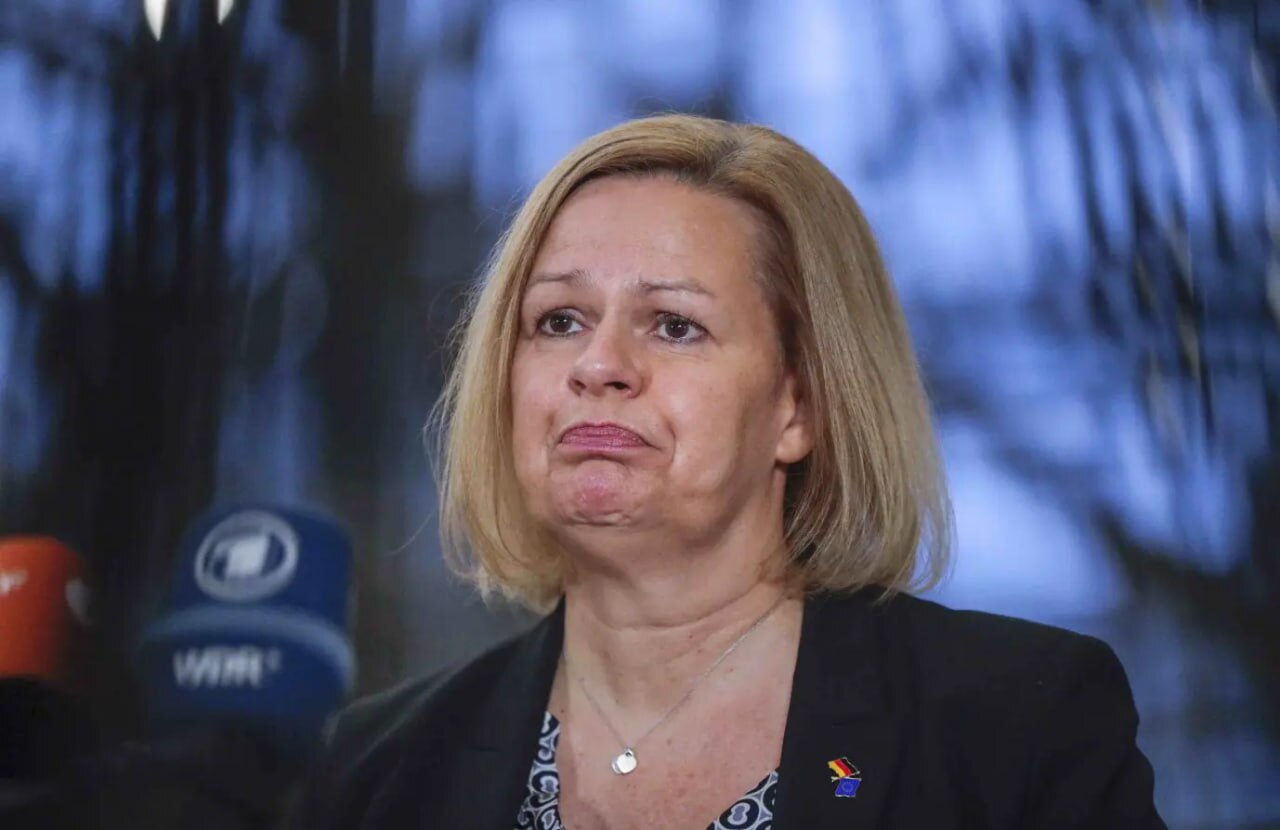 JUST IN - Germany's Interior Minister orders controls at all borders of the country for six months amid irregular migration, threats from Islamist terrorism, and cross-border crime.