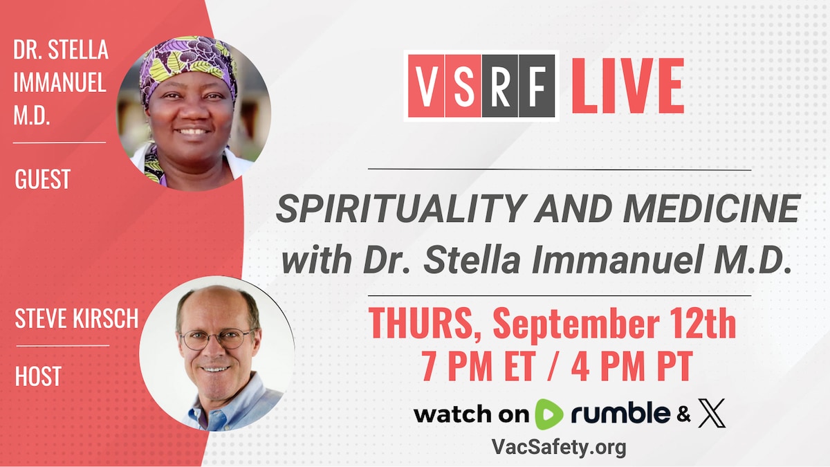 On this week’s VSRF LIVE we’re thrilled to announce we will be joined by Dr. Stella Immanuel @offici...