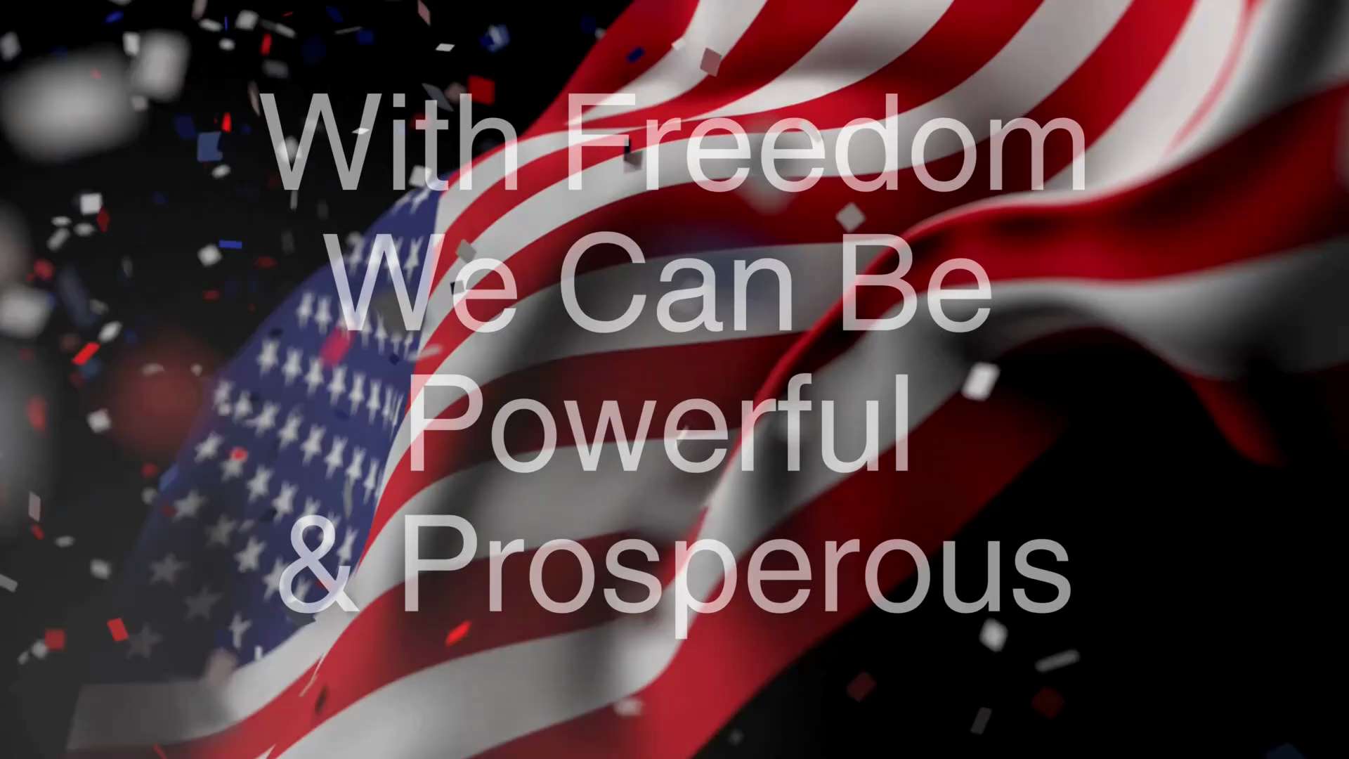 We, The People of the World, pledge allegiance to freedom! 

