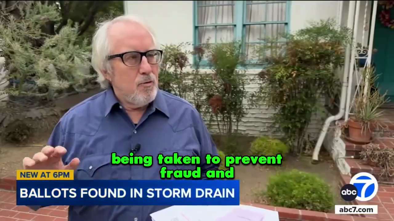 A CALIFORNIA VOTER IN LOS ANGELES COUNTY FOUND A DOZEN 2024 ELECTION MAIL-IN BALLOTS IN HIS STORM DR...