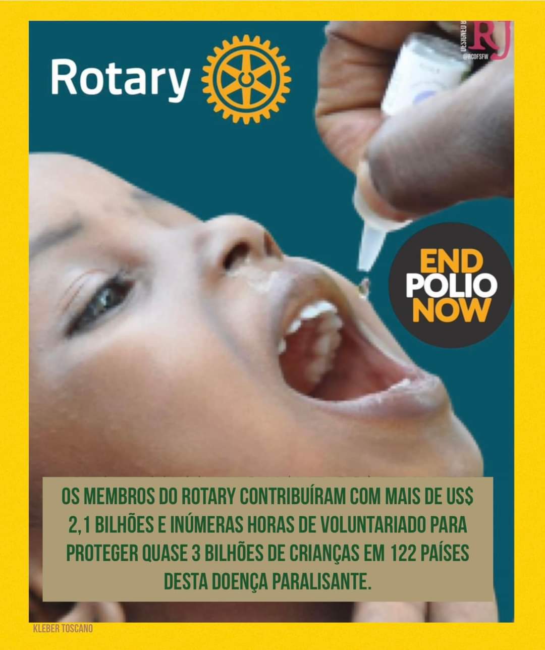 Você consegue imaginar o mundo sem a vacina contra a poliomielite? Seria um mundo diferente. Graças ...