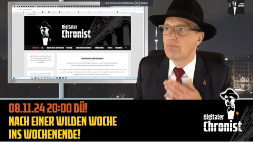 08.11.24 20:00 DÜ! Nach einer wilden Woche ins Wochenende!